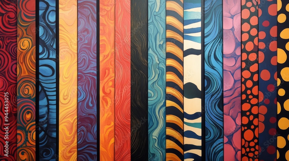Colorful Striped Abstract Pattern Colorful Striped Abstract Pattern