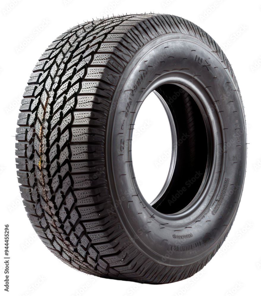 Fototapeta premium PNG Car tire wheel white background transportation.