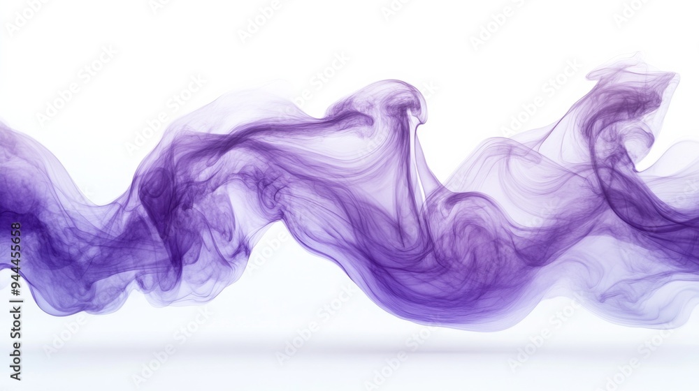 Abstract Purple Smoke on White Background Abstract Purple Smoke on White Background