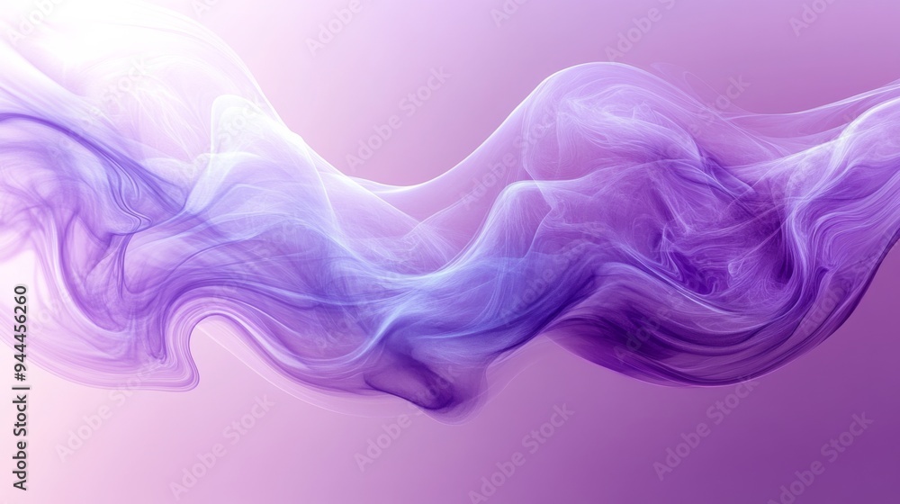 Ethereal Purple Smoke on Gradient Background
