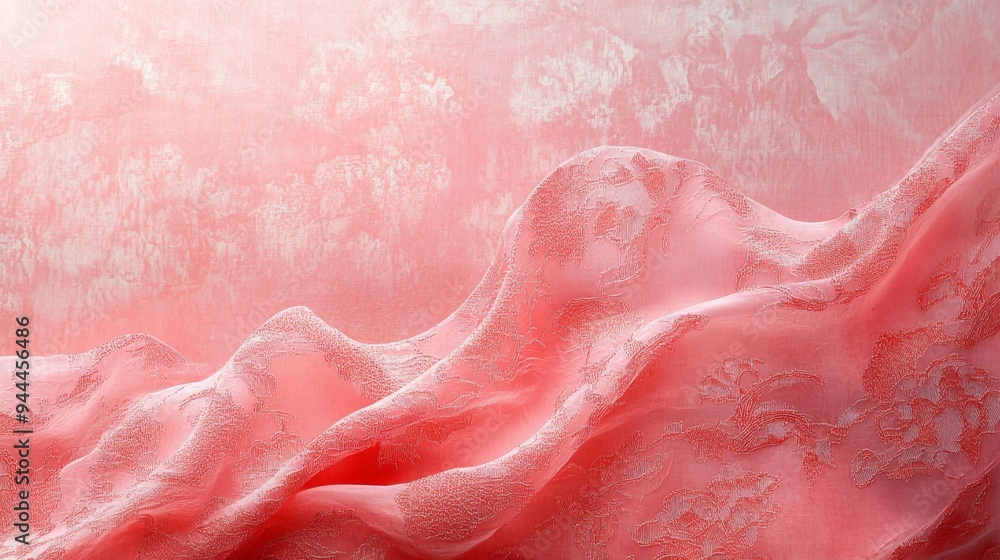 Elegant Pink Fabric Draping Elegant Pink Fabric Draping