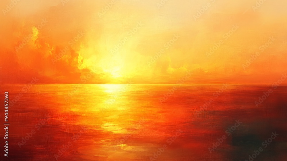 Obraz premium Stunning Ocean Sunset Painting