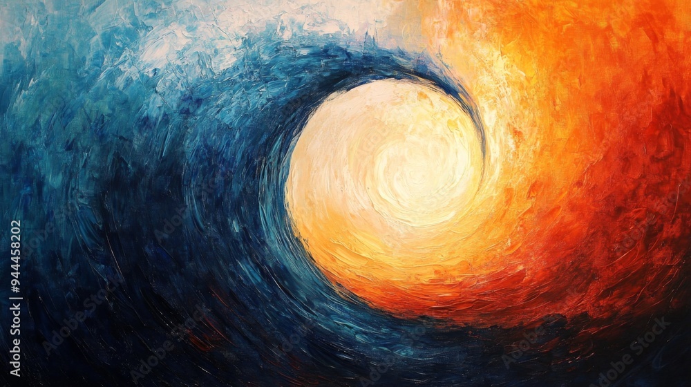 Fototapeta premium Abstract Vortex of Elemental Colors