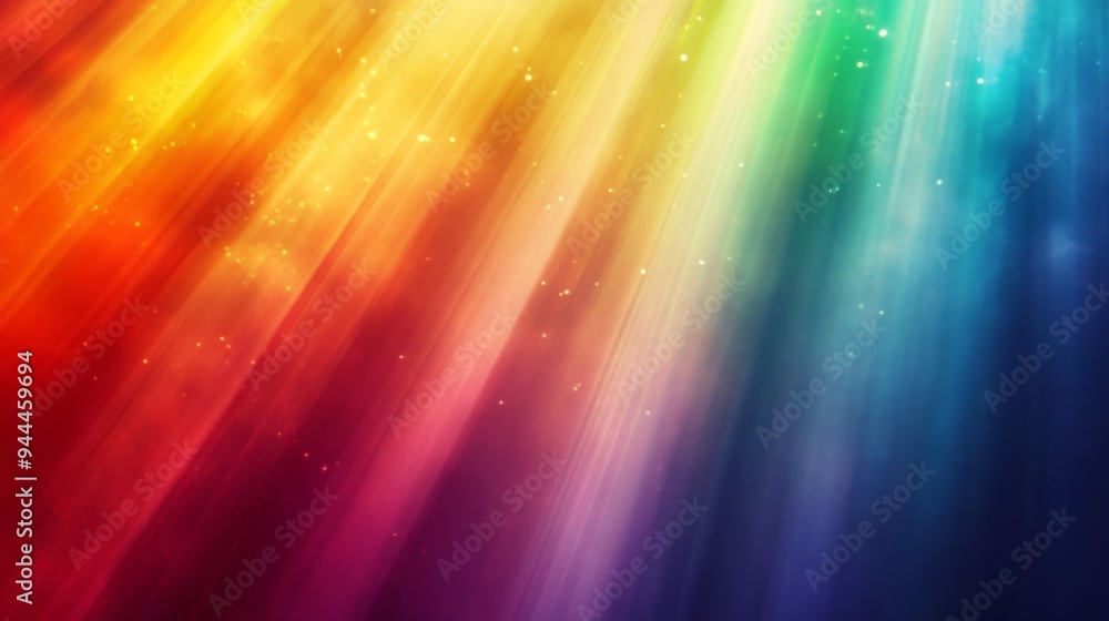 Abstract Rainbow Light Rays Background Abstract Rainbow Light Rays Background