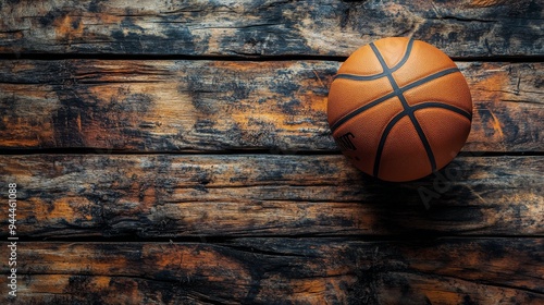 A blazing basketball ignites action in a dynamic sports-themed background at ...