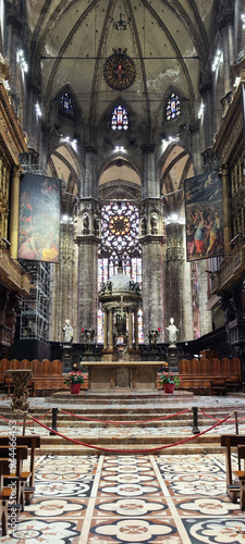 Duomo of Milan,Italy.Cathedral.Travel landmark.Piazza del Duomo
