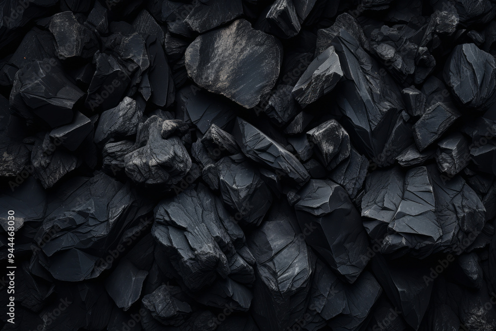 Processed collage of industrial pea coal surface texture. Background for banner, backdrop or texture Processed collage of industrial pea coal surface texture. Background for banner, backdrop or texture