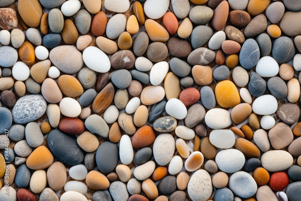Processed collage of beach shore pebbles surface texture. Background for banner, backdrop Processed collage of beach shore pebbles surface texture. Background for banner, backdrop