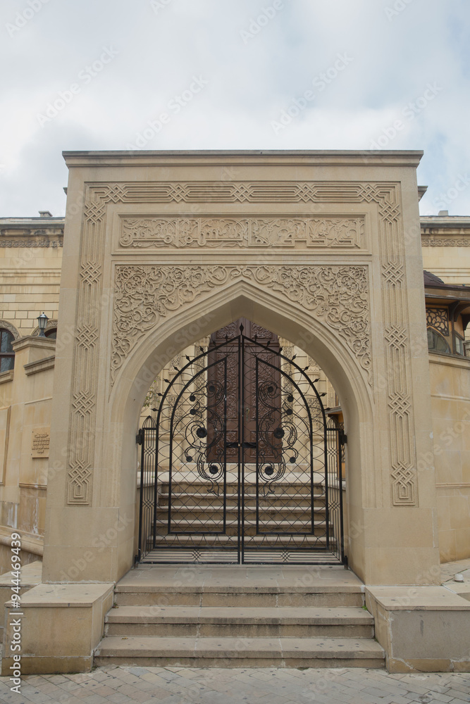 Fototapeta premium Mosque inside baku old city azerbaijan . Mosque inside Baku Old City . Icheri Sheher is the historical core of Baku.