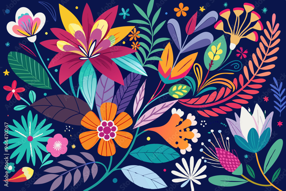 Abstract Flower Design Pattern