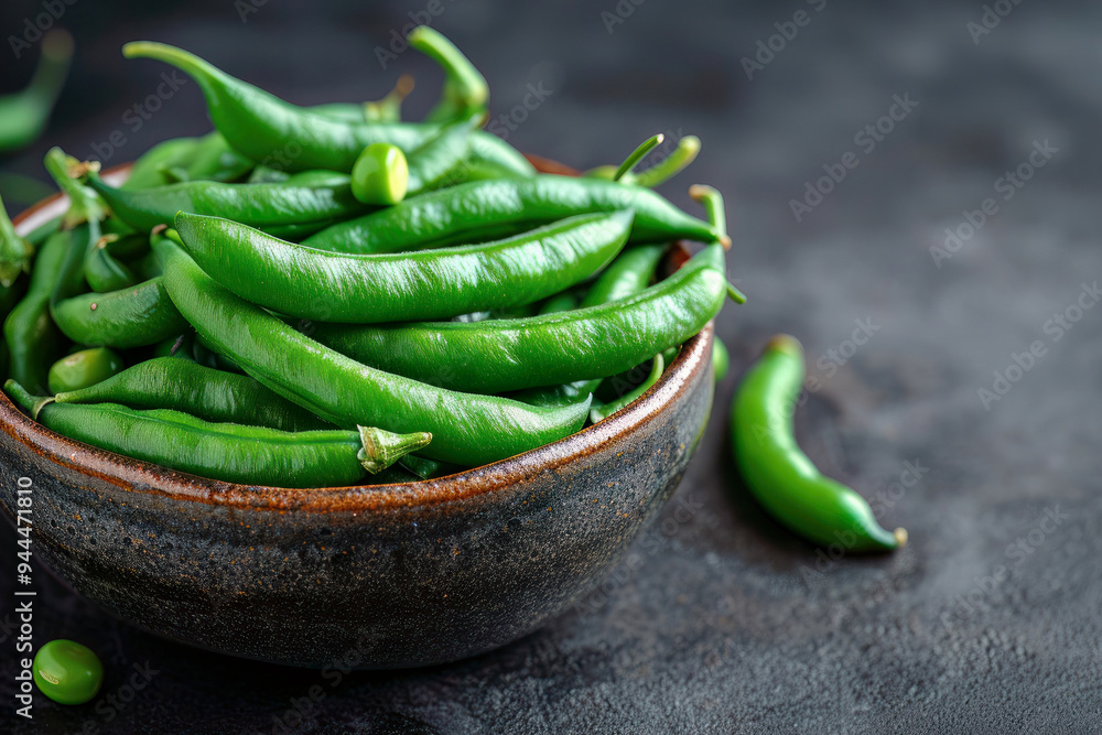 Sugar snap pea on marble background, close up. Vegetable, raw fresh peas for healthy vegetarian salad. Sugar snap pea on marble background, close up. Vegetable, raw fresh peas for healthy vegetarian salad.