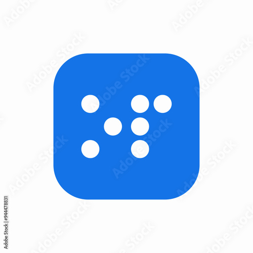 braille font blind letter icon