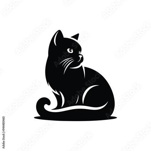 Urban Feline Chic Cat Silhouette Design