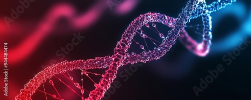 Holographic visualization of the epigenetic landscape during immune responses, immunogenomics, molecular biology photo