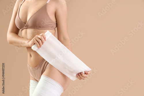Young woman with anti-cellu...