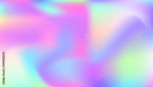Hologram Background. Hipster Flyer. Violet Blur Texture. Kawaii Cover. Pop Pattern. Iridescent Gradient. Shiny Spectrum Invitation. Pearlescent Texture. Pink Hologram Background