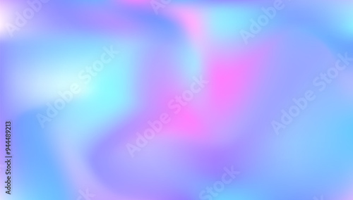 Holographic Gradient. Iridescent Texture. Digital Flyer. Abstract Background. Purple Metal Background. Minimal Foil. Neon Geometric Template. Retro Banner. Pink Holographic Gradient