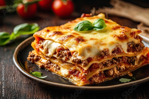 Traditional homemade lasagna