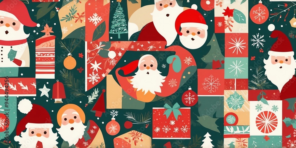 christmas themed retro vibes in a cutandpa background christmas themed retro vibes in a cutandpa background
