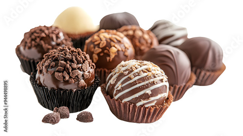 Close-up of sweet food over white background 