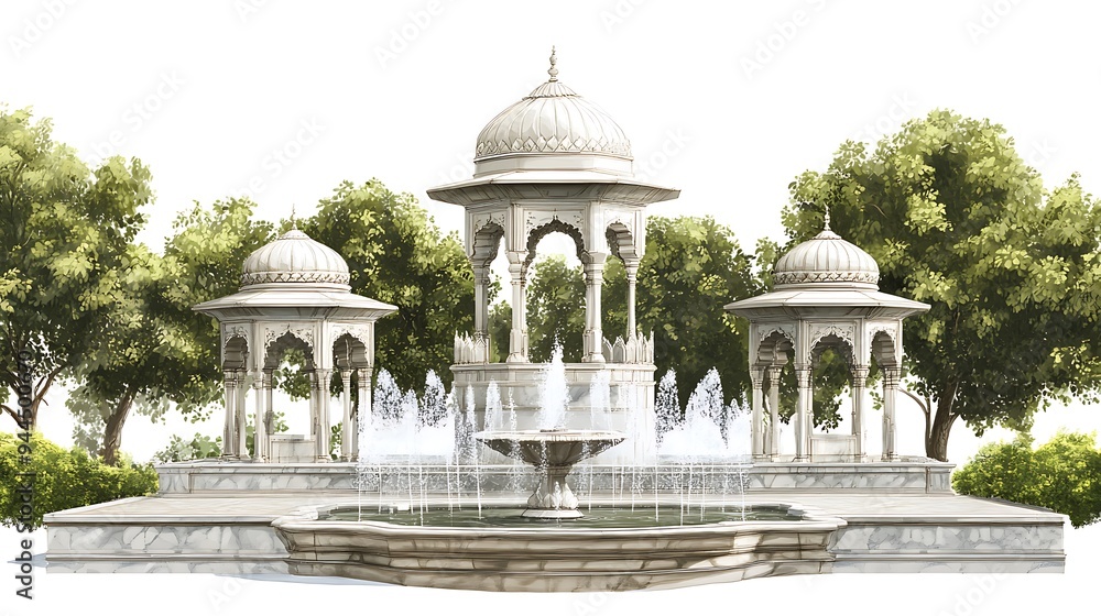 Mughal Garden illustration,Mughal Garden elements collection,Mughal Garden wedding invitation,Mughal Garden frame Mughal Garden illustration,Mughal Garden elements collection,Mughal Garden wedding invitation,Mughal Garden frame