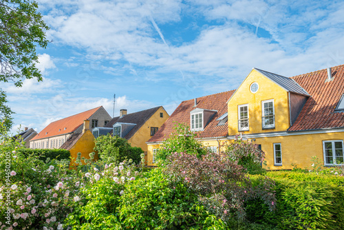 Wallpaper Mural Houses in town of Maribo on island of Lolland in Denmark Torontodigital.ca