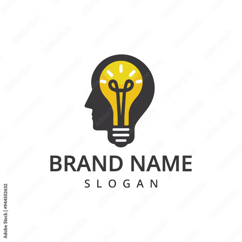 Human head Smart and creative logo design Human head Smart and creative logo design