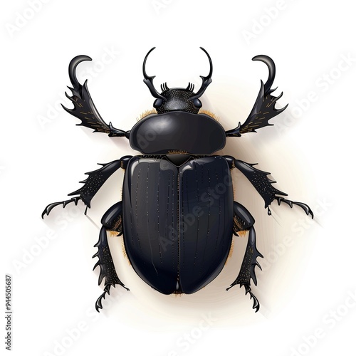 dung beetle Poison element animal cartoon isolated whitebackground 16:9