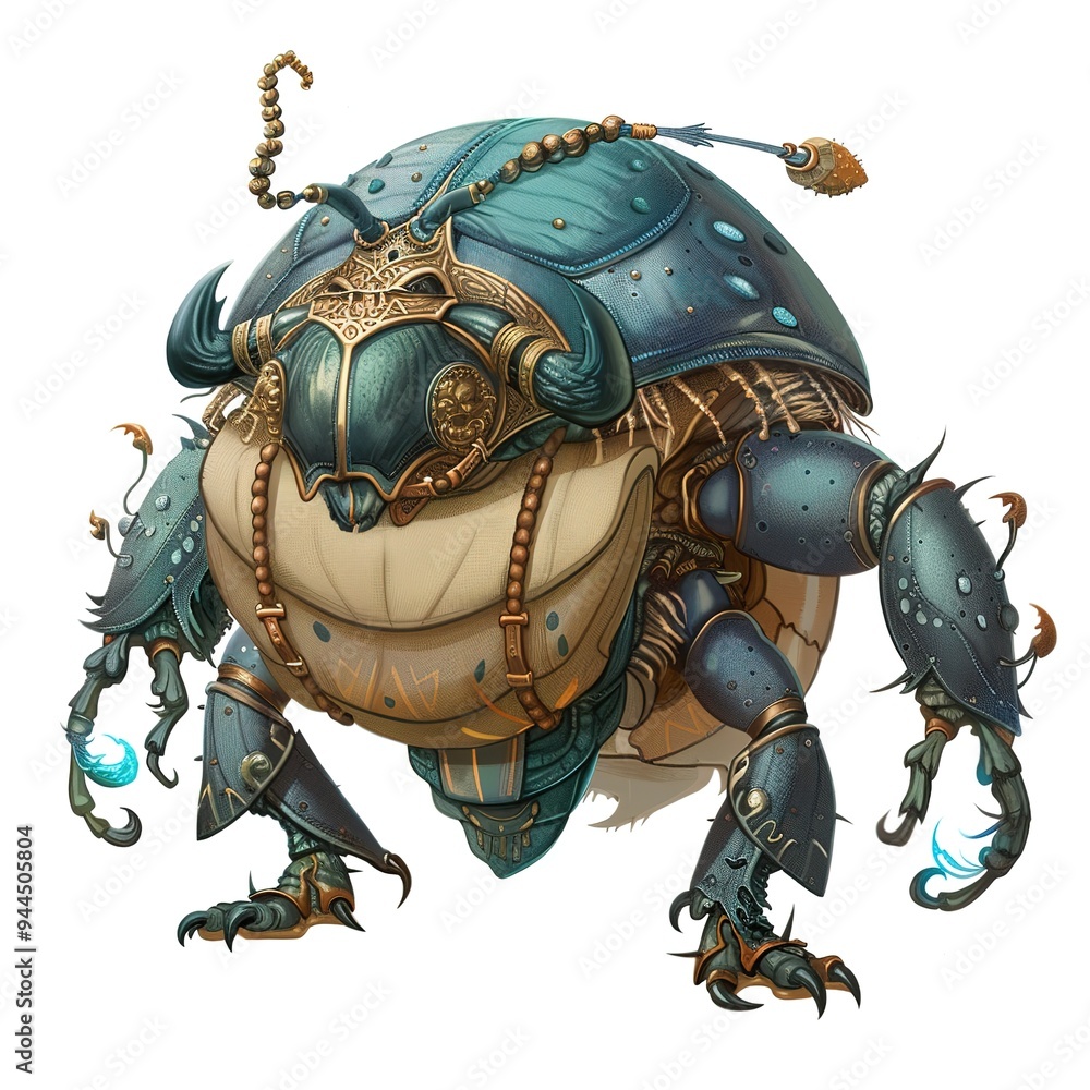 dung beetle Runesmith Occupation fantasy animal cartoon isolated whitebackground dung beetle Runesmith Occupation fantasy animal cartoon isolated whitebackground