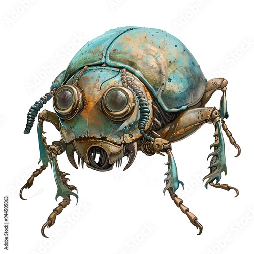 dung beetle Seer Occupation fantasy animal cartoon isolated whitebackground