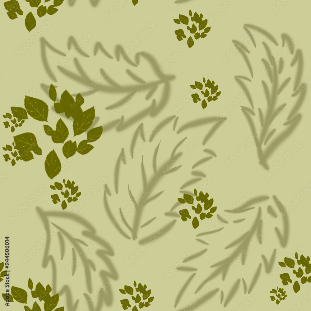 seamless pattern with leaves seamless pattern with leaves