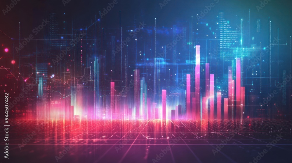 Digital Cityscape: A Vision of Technological Advancement and Data Visualization. Digital Cityscape: A Vision of Technological Advancement and Data Visualization.