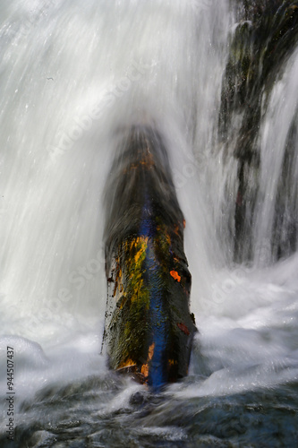 waterfall on the rocks