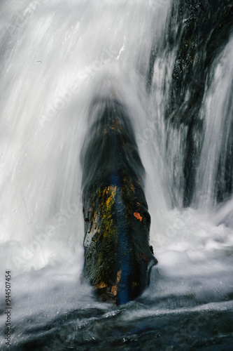 waterfall in the mountains