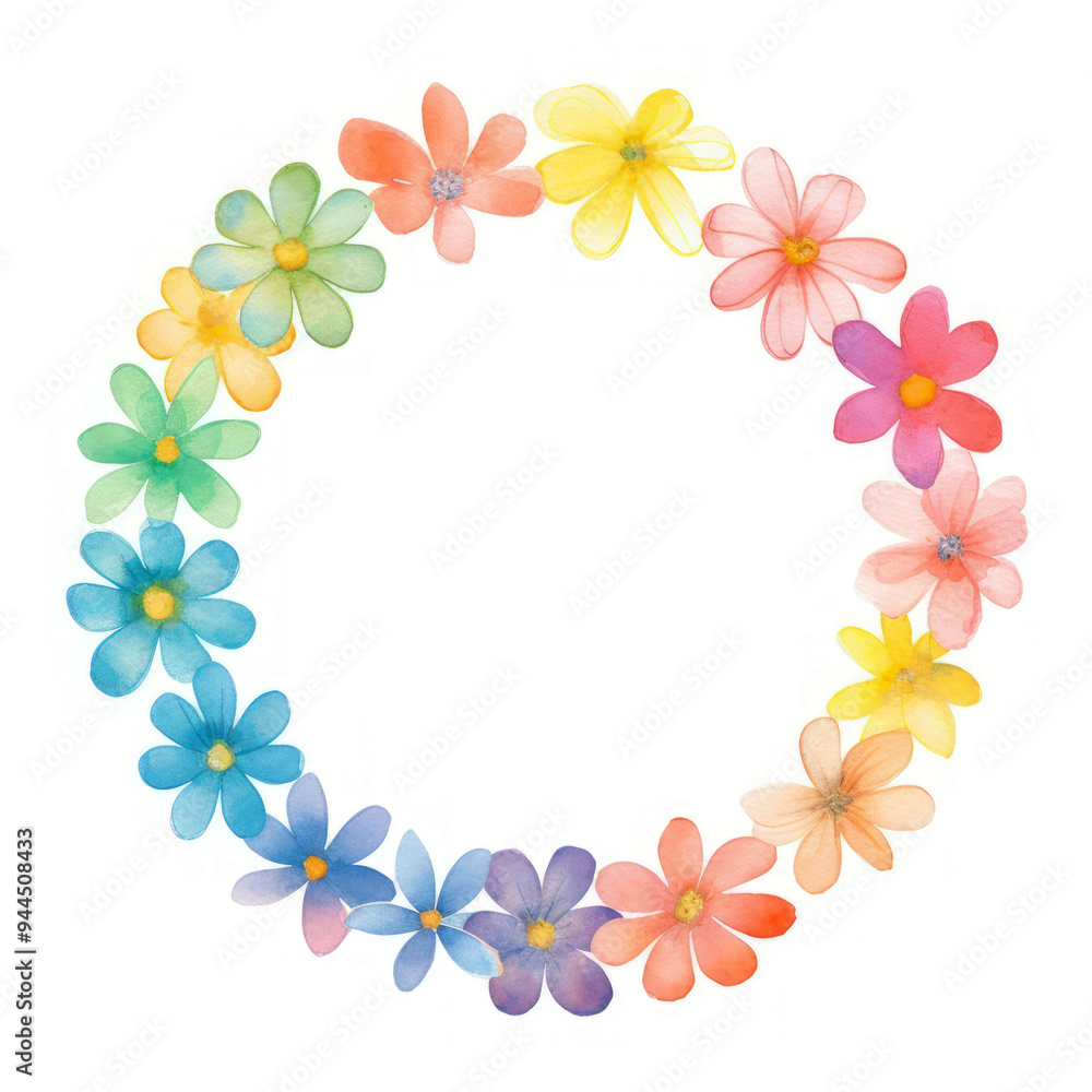 PNG Flower rainbow circle border pattern petal white background. PNG Flower rainbow circle border pattern petal white background.