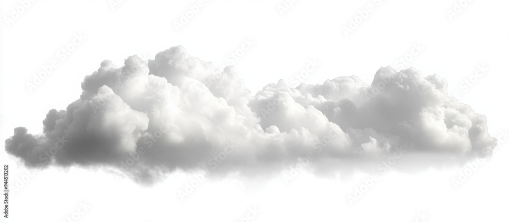Realistic weather smooth cloud on transparent backgrounds 3d illustrations png