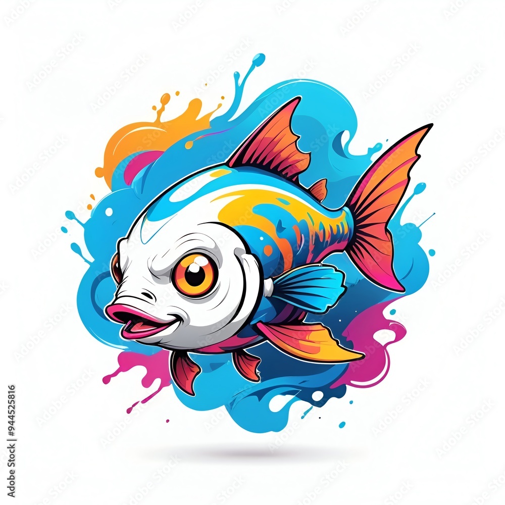 Colorful Cartoon Fish Colorful Cartoon Fish