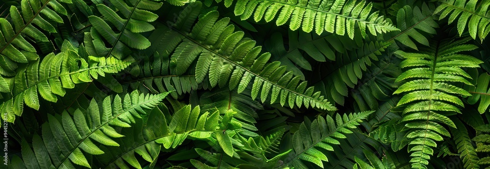 Close-up of Lush Green Ferns Close-up of Lush Green Ferns
