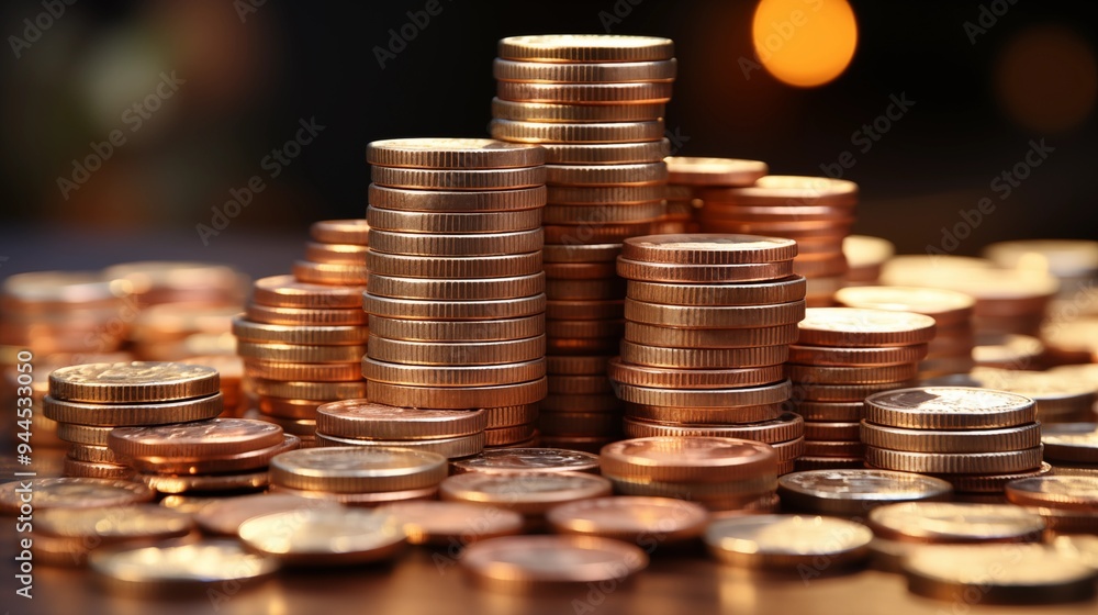 A detailed image of Euro coins meticulously stacked in different positions, creating a visual representation of money and financial growth. A detailed image of Euro coins meticulously stacked in different positions, creating a visual representation of money and financial growth.