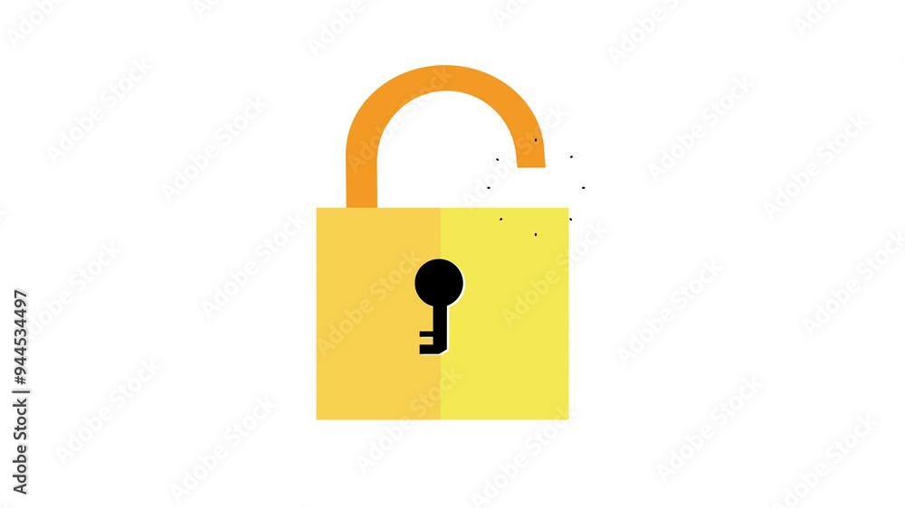 Successfully Unlock Key Cartoon Animation in a Transparent Background. Suitable for Security Awareness Video Content Successfully Unlock Key Cartoon Animation in a Transparent Background. Suitable for Security Awareness Video Content