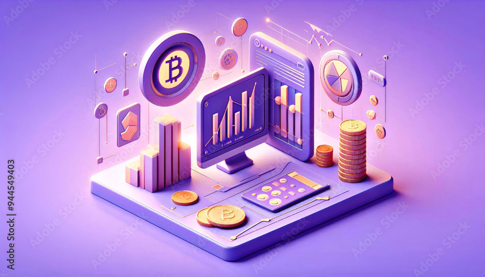 virus and technology 3D minimal Icon, data analytics, graphs dashboard, bitcoins digital cryptocurrency and business finance Stock market website SEO concept virus and technology 3D minimal Icon, data analytics, graphs dashboard, bitcoins digital cryptocurrency and business finance Stock market website SEO concept