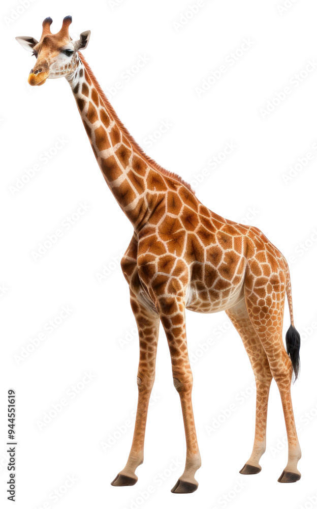 Obraz premium PNG Wildlife giraffe animal mammal.