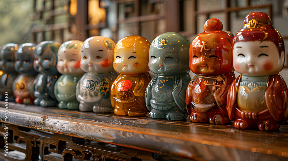 Obraz premium a group of ceramic dolls