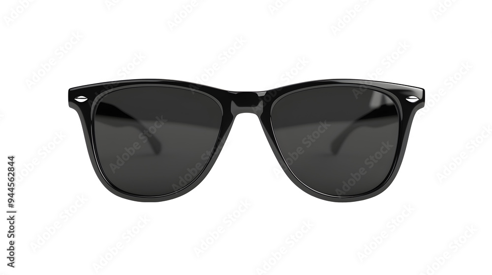 Black sunglasses isolated on transparent background. Black sunglasses isolated on transparent background.