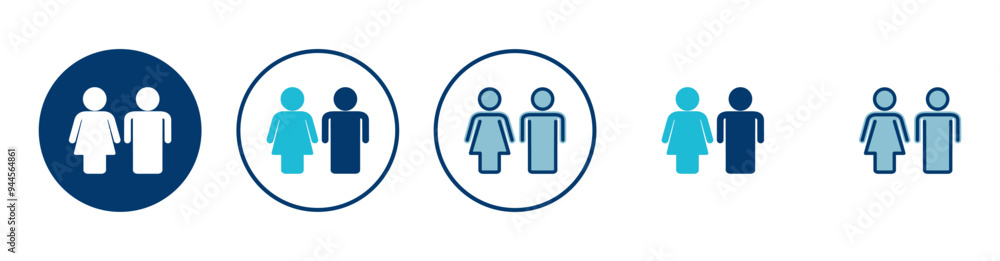 Man and woman icon vector isolated on white background. male and female symbol Man and woman icon vector isolated on white background. male and female symbol