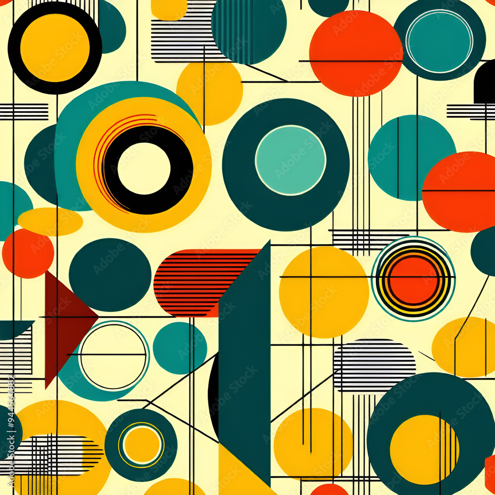 seamless pattern with circles seamless pattern with circles