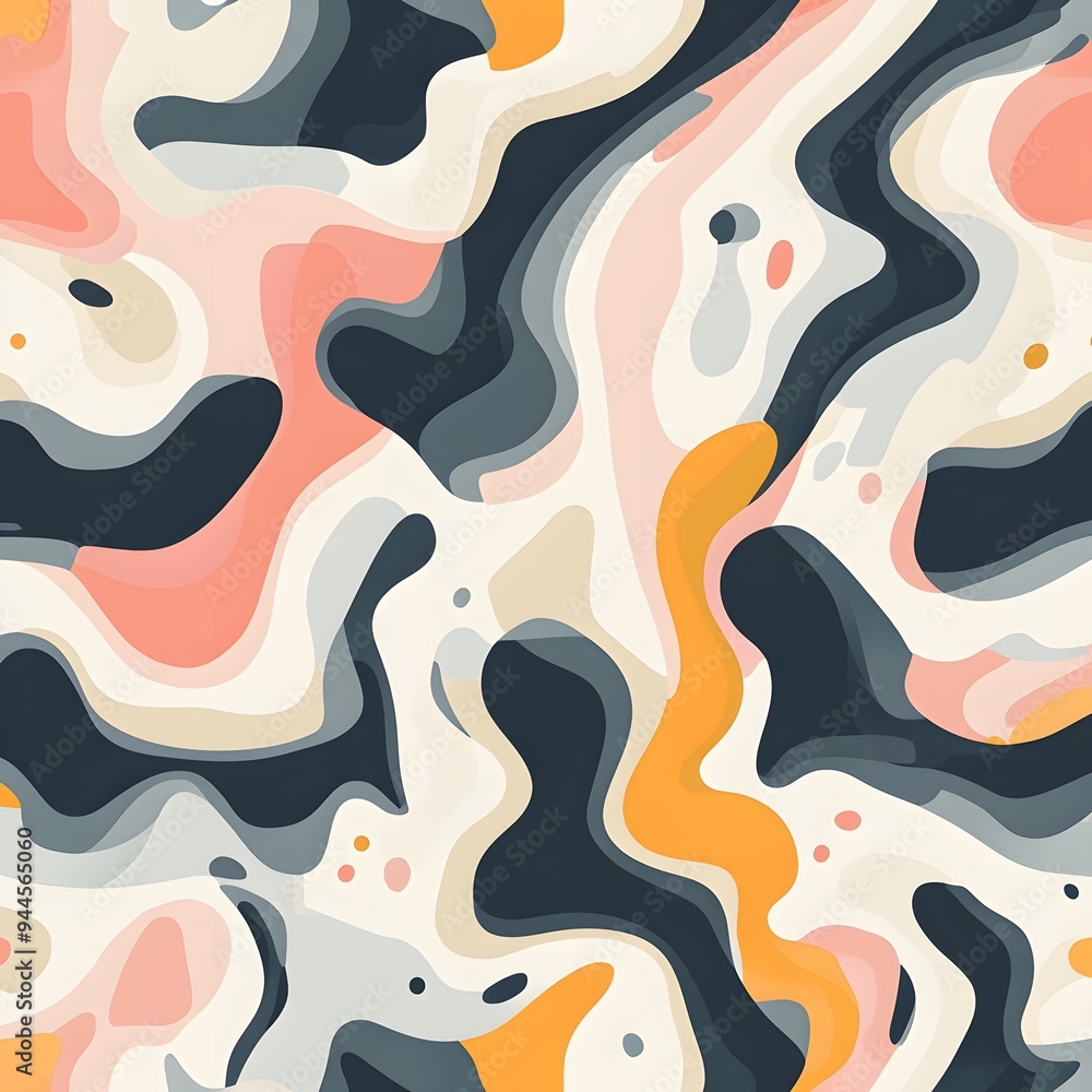 123. **Generate a seamless pattern of abstract, fluid shapes in a calming, pastel palette.** 123. **Generate a seamless pattern of abstract, fluid shapes in a calming, pastel palette.**