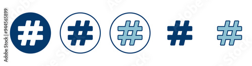 Hashtag icon vector isolated on white background. hashtag vector icon