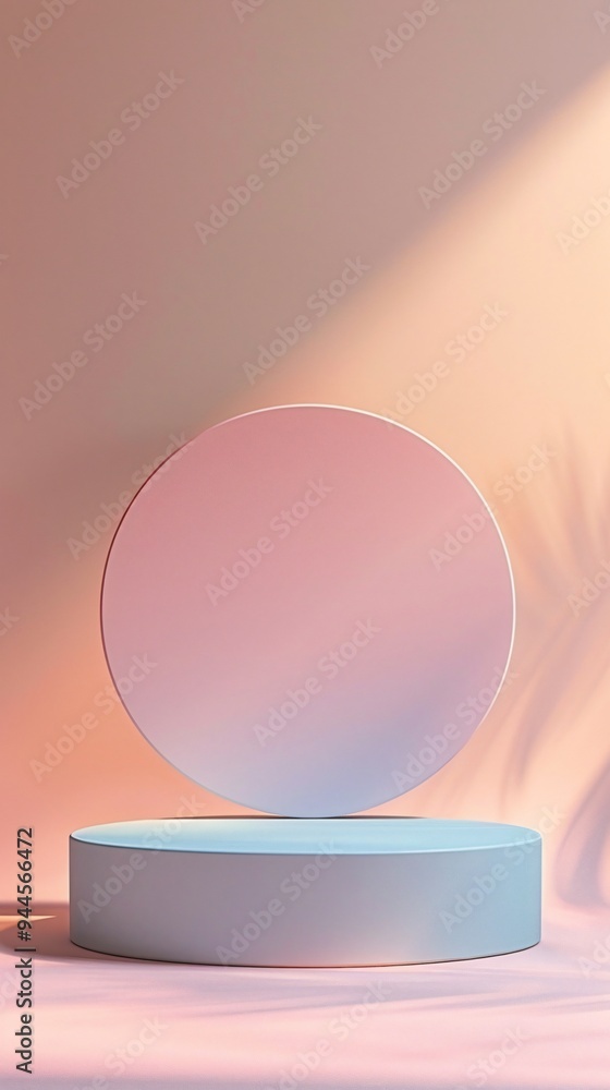 display podium with soft lighting on minimalistic interior background display podium with soft lighting on minimalistic interior background
