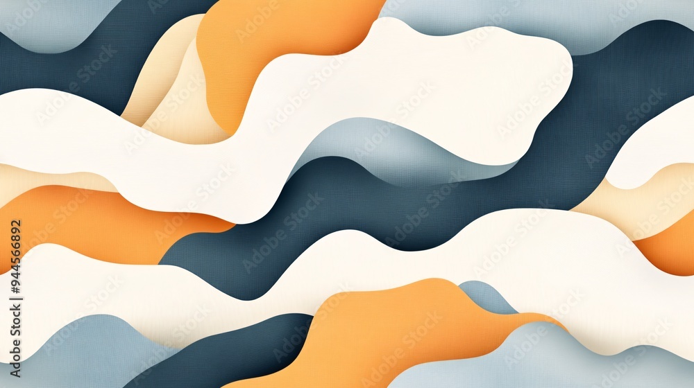 Abstract waves in soft colors create a calming and modern design. Abstract waves in soft colors create a calming and modern design.